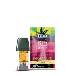 CBD Calm CANNABLITZ 1800mg 2ml Prefilled Pod Cartridge premium CBD Vape Pens | CaliBuds