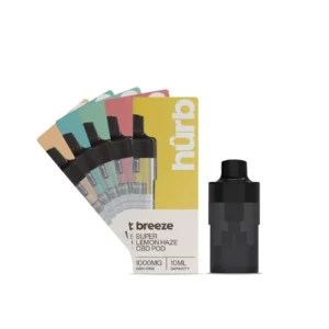 Hurb Breeze CBD 1000mg Pre-filled Pod 10ml premium CBD Vape Pens | CaliBuds