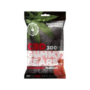 Multitrance Strawberry CBD Gummy Bears 300mg premium Edibles | CaliBuds