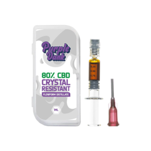Purple Dank 60% CBD Crystal Resistant FlowForm Distillate 1ml premium Extracts | CaliBuds
